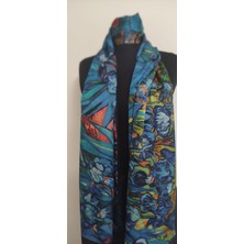 Ipek Şal (Van Gogh Irisler (Zambaklar)Tablosu)