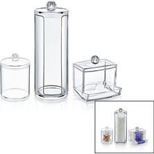 Go İthalat Disk 3lü Makyaj Organizer Set (5224)