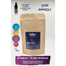 Taby Doğal Kaynaklı Bitkisel ve Mineral Bazlı Çok Amaçlı Temizleyici Tablet 15'li Avantaj Paket - Tüm Yüzeyler