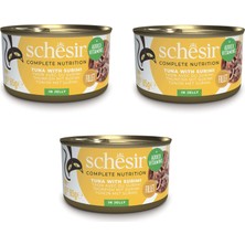 Schesir Ton ve Surumi Tam ve Dengeli Jöleli Kedi Konservesi 85 Gr. x 3 Adet