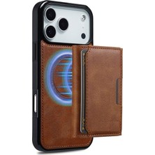 Teleplus iPhone 17 Pro Kılıf Pollux L5 Serisi Mıknatıslı Kartlıklı 2-1 Kapak