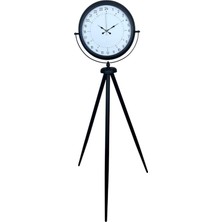 ForWhat Büro Ev Ofis Hediyesi Için 24 Saatlik Siyah Tripod Ayaklı Saat
