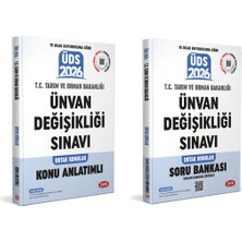 Data Yayınları Data 2026 T.C. Tarım ve Orman Bakanlığı Unvan Değişikliği Sınavı