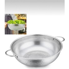 abnturk Metal Kulplu Paslanmaz Çelik Tel Sepet Süzgeç 29CM