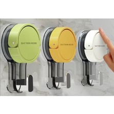 Baymusk Teknloloji Turuncu Renk Vakumlu Sökme Aparatlı Sökme Aparatlı Kancalı Banyo ve Elbise Askı Vakumlu Çok Amaçlı Askı