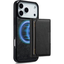 Teleplus iPhone 17 Pro Kılıf Pollux L5 Serisi Mıknatıslı Kartlıklı 2-1 Kapak
