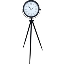 ForWhat Büro Ev Ofis Hediyesi Için Dizayn Siyah Tripod Ayaklı Saat