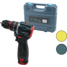 Go İthalat Kömürsüz Sarı Veya  Mavi Renk Şarjlı Darbeli Matkap - Uç Seti 1550 RPM24V - 5.0 Ah2-Batarya (5224)