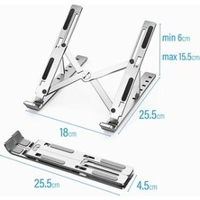 Alüminyum Ayarlı Laptop Macbook Uyumlu Notebook Yükseltici Stand
