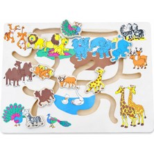 Hamaha Yol Bulma Eğitici Ahşap  Oyuncak Çiftlik Oyunu