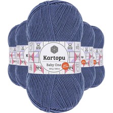 Beta Moda Hub 5 Adet Baby One Tüylenmeyen El Örgü Ipi Yünü Koyu Mavi K1533