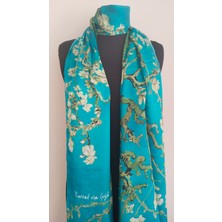 Van Gogh Badem Ağacı Desenli Ipek Şal