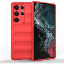 ZM Store Galaxy S23 Ultra Uyumlu Kılıf Esnek Dalga Kabartma Tasarımlı Etnik Kapak