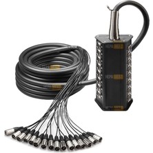 Braventa Collection Hepa Merz STAGE-16C-20M 16 Kanal 20 Metre Multicore Kablolu Hazır Stage Box
