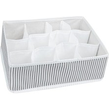 Braventa Collection Eynel Kapaksız Dolap Içi 15 Bölmeli Çekmece Düzenleyici Plastik Hobi Kutusu Takı Makyaj Saklama Kabı