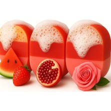 Braventa Collection Rose Love 3 Adet 450 Grm Doğal El Yapımı Kokulu Süngere Emdirilmiş Sabun.