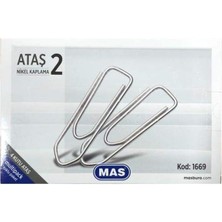 Braventa Collection Mas Multipack Ataş No:2 Nikel Kaplı 100 Adet 4 Paket