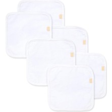 Braventa Collection Minuche 6'lı Bebek Yıkama Bezleri -%100 Pamuk Yumuşak ve Süper Emici Örgü Yıkama Kesesi