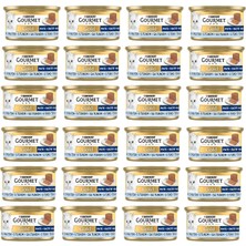 Braventa Collection Gourmet Gold Kıyılmış Ton Balıklı Yaş Kedi Maması, Yetişkin Kediler (24 x 85 Gr)
