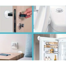 Baymusk Teknoloji 6 Adet Şeffaf Kendinden Yapışkanlı Kapı Stoperi Duvar Koruyucu