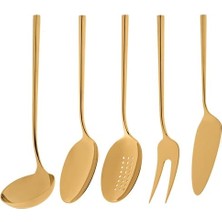 Braventa Collection 1001 Titanyum Gold 5 Parça Servis Seti