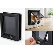 Petesia Büyük Boy Kedi ve Köpek Kapısı – Kilitli Evcil Hayvan Kapısı, 25 x 23,5 cm (Yurt Dışından)