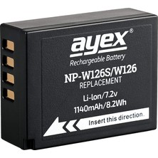 Braventa Collection Ayex NP-W126S NP-W126 Batarya, Fujifilm X-Pro3, X-E3, X-T2, X-T3, X100F, X-Pro2, X-T20, X-T30 ile Uy