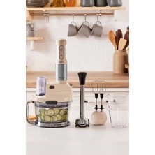 Braventa Collection Karaca Mastermaid Prosteel 2000W Mutfak Robotu, Soft Cream