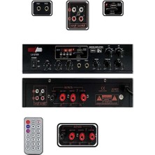 Braventa Collection LV-2100 Hat Trafolu 2 Bölgeli Stereo Anfi 2X100W, USB ve Bluetooth Bağlantı