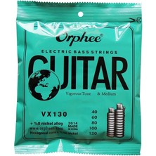 Braventa Collection Orphee VX130 Bas Gitar Teli 5 Telli 40-60-80-100-120 Hexagonal Core Nickel Alloy