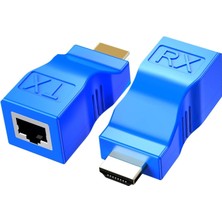 Braventa Collection Monte Lua HDMI Uzatıcı, Dds-Dudes HDMI - RJ45 Ethernet Ağ Kabloları Uzatma Dönüştürücü Tekrarlayıcı,
