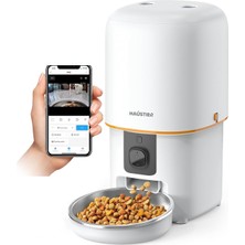 Braventa Collection Haustier PF05 Kameralı 1080P Fhd Gece Görüş Akıllı Kedi Köpek Otomatik Mama Kabı, Tuya App-Wifi Uzak