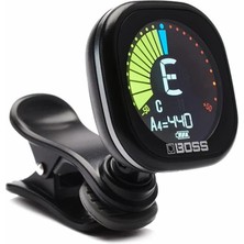 Braventa Collection Boss Tu-05 Şarj Edilebilir, Kromatik Klipsli Akort Cihazı, Gitar, Bas ve Ukulele Için, Pille Çalışır