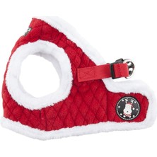 Braventa Collection Puppia Blitzen Yelek Köpek Koşum Takımı Sıcak Kış Noel Tatil Koşum Küçük ve Orta Boy Köpekler Için,