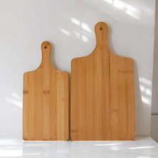 Braventa Collection 2 Boy Bambu Kesme Tahtası Seti, Bambu Kesim Tahtası, Bambu Et Tahtası | Pratik ve Dayanıklı 2 Boy Ba