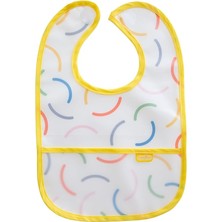 Braventa Collection Babyjem Leke Tutmaz Önlük Sarı Gülen Yüz