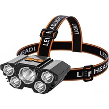 Braventa Collection Streak 4 Modlu Kafa Lambası USB Şarj Edilebilir Feneri Dahili Pilli Su Geçirmez