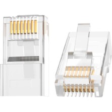 Braventa Collection CAT5E RJ45 Jack Ethernet Konnektörü 100 Adet