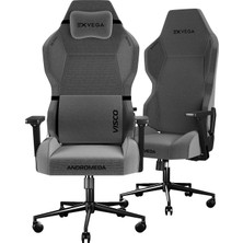 Braventa Collection Exvega Andromeda 2024 Dokuma Kumaş Masajlı Profesyonel Koltuğu (Gri)