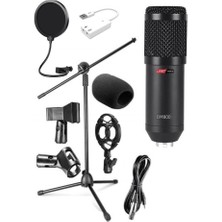 Braventa Collection BM800 Mikrofon + Shock Mount + Stand + Filtre + Dönüştürücü