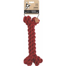 Braventa Collection M-Pets Coto Red Bone 30CM Örgü Kemik Oyuncak