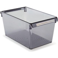 Braventa Collection Primanova M-E27-30-25 Düzenleyici Raf, 310X180X150 Mm, Şeffaf Siyah