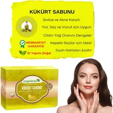 Braventa Collection Organicsun Doğal Kükürt Sabunu 140 gr Tüm Cilt Tipleri Için Antioksidan ve Hücre Yenileyici Etkili