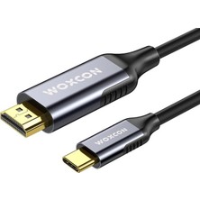 Braventa Collection Woxcon - Usb-C To HDMI Cable, USB 3.2 Type C, Hdmı2.0b Standart, 4K 60Hz, 18GBPS, Hdr, HDR10, 3d, Hd
