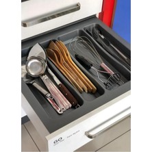 Braventa Collection Almıtal 55X49 Cm_antrasit Plastik Desenli Kepçelik (50X40 Cm'e Kadar Kesilebilir.) Maket Bıçağı Hedi