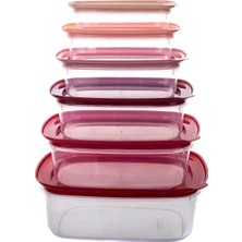 Braventa Collection Ultraform Nest Saklama Set Kırmızı 12 Parça