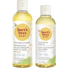 Braventa Collection Bebek Saç ve Vücut Şampuanı 236.5 ml + Kayısı Yağı Özlü Besleyici Bebek Yağı 115 G