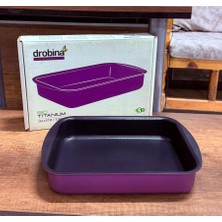 Drobina Bio Titanium Granit Dikdörtgen Fırın Tepsisi 30×22 cm Lazanya Tepsisi