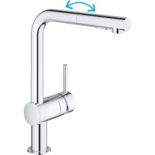 Braventa Collection Grohe Eviye Bataryası Spiralli 2 Fonksiyonlu Minta Krom- 30274000