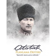 Braventa Collection Komutan 13,5X19,5CM Atatürk Planlama Defteri 128 Sayfa